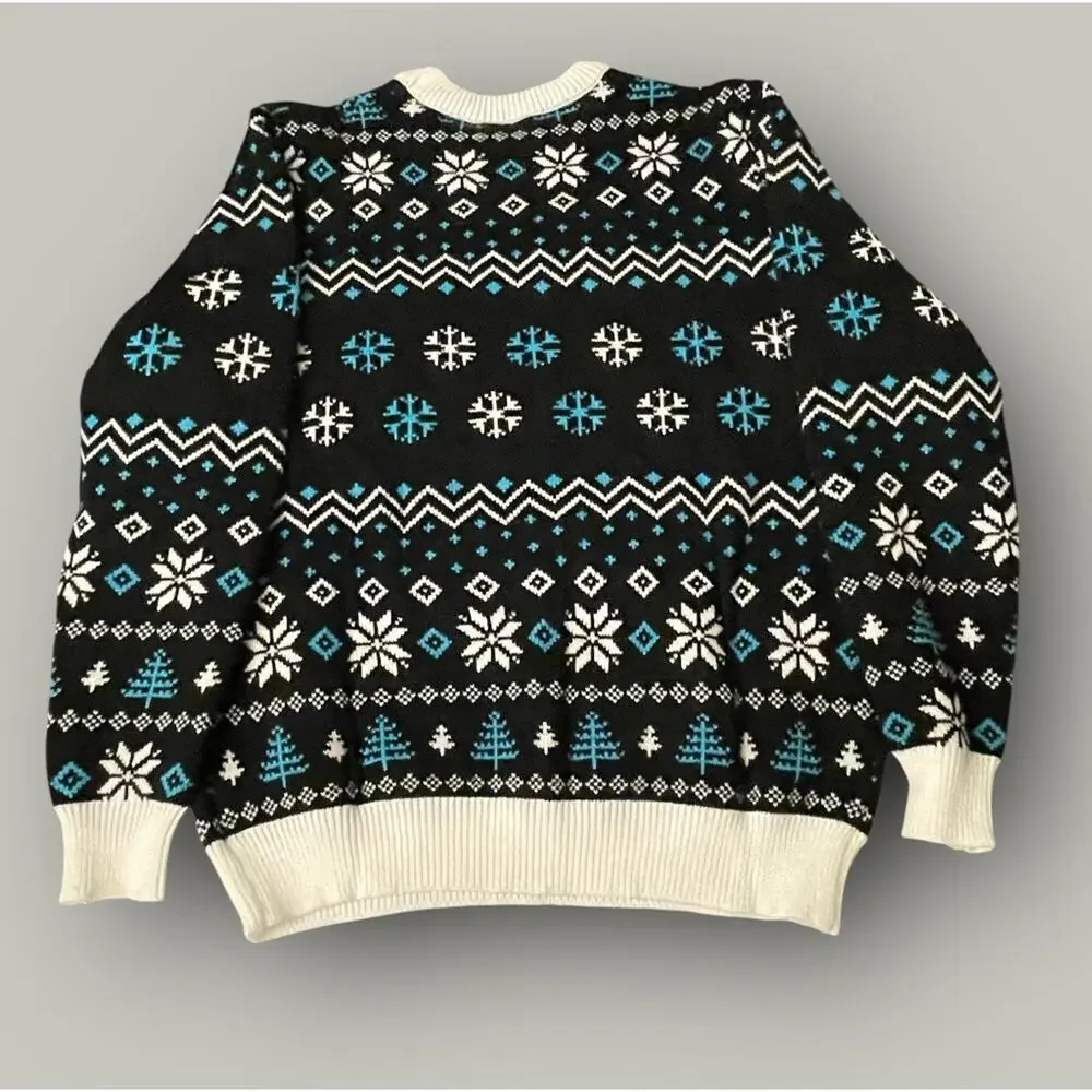 Logitech G Christmas Ugly Sweater G Logo White Black Blue Sz XL Rare LogitecG
